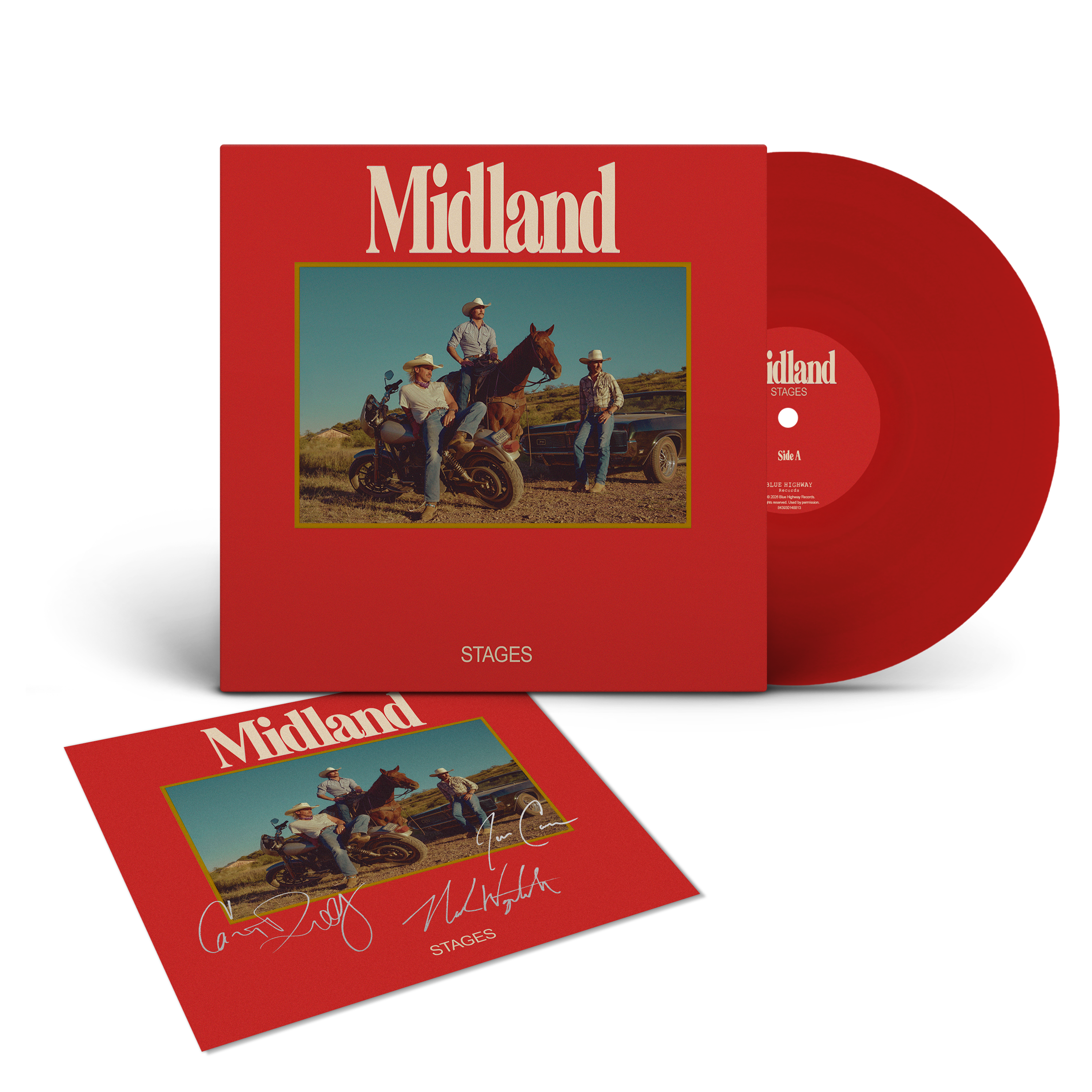 Midland - Stages Signed Translucent Red LP