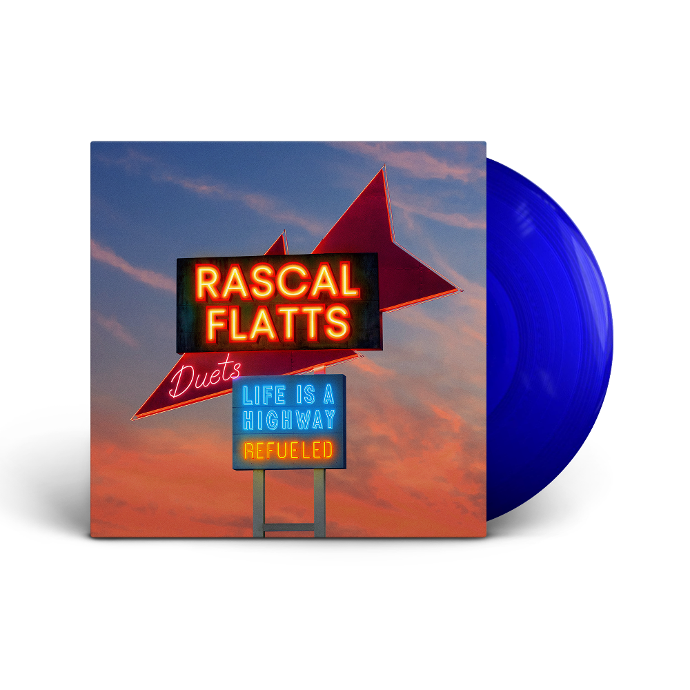 Rascal Flatts - Life Is A Highway: Refueled Duets LP Electric (Transparent Blue)