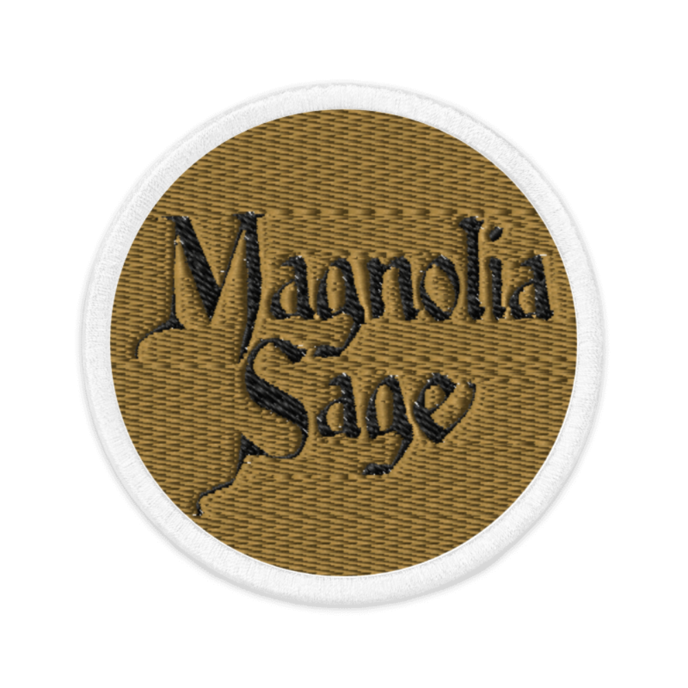 Jackson Dean Magnolia Sage Embroidered Patch